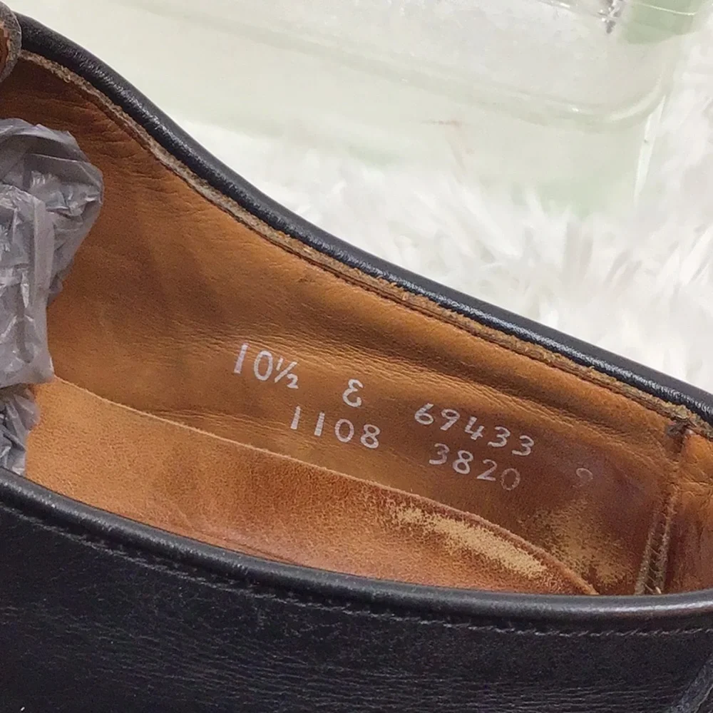Allen Edmonds black leather lace up dress shoes 10.5E